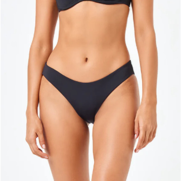 L*Space Sandy Bikini Bottom Classic Black M - Picture 1 of 9